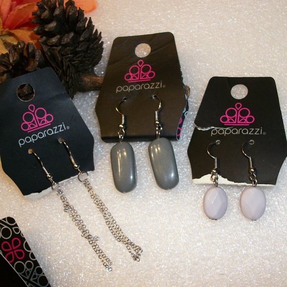 8 Pairs PAPARAZZI Dangle Earrings NEW Assorted Designs & Colors - Picture 5 of 8